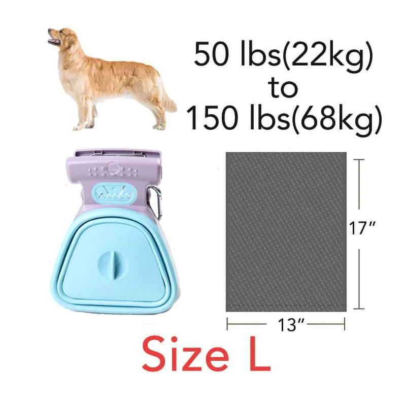 KOSTELOSE VERSAND .--Faltbarer Kotschaufel für Hunde und Haustiere, mit 1 Rolle, zersetzbaren Beuteln, Kotschaufel, sauberer Kotschaufel, Exkrementreiniger - Elite Pup Finds Store  Hunde Accessoires 
