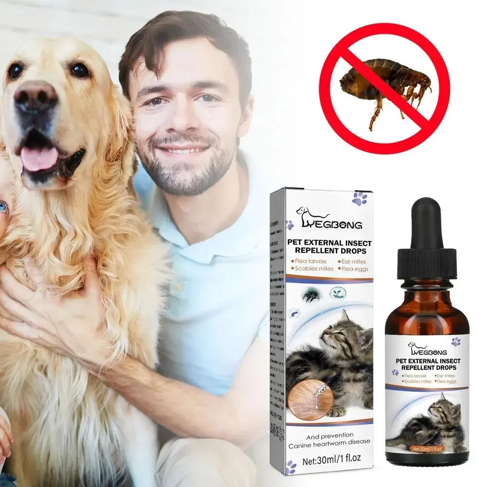 KOSTENLOSE VERSAND .--30ml Haustiere Hund Katze Anti Floh Tropfen Insektenentferner Spray Floh Zecken Konzentrat Formel Speziell Hunde Katzen Haustier Entfernen Anti Flöhe - Elite Pup Finds Store  Hunde Accessoires 