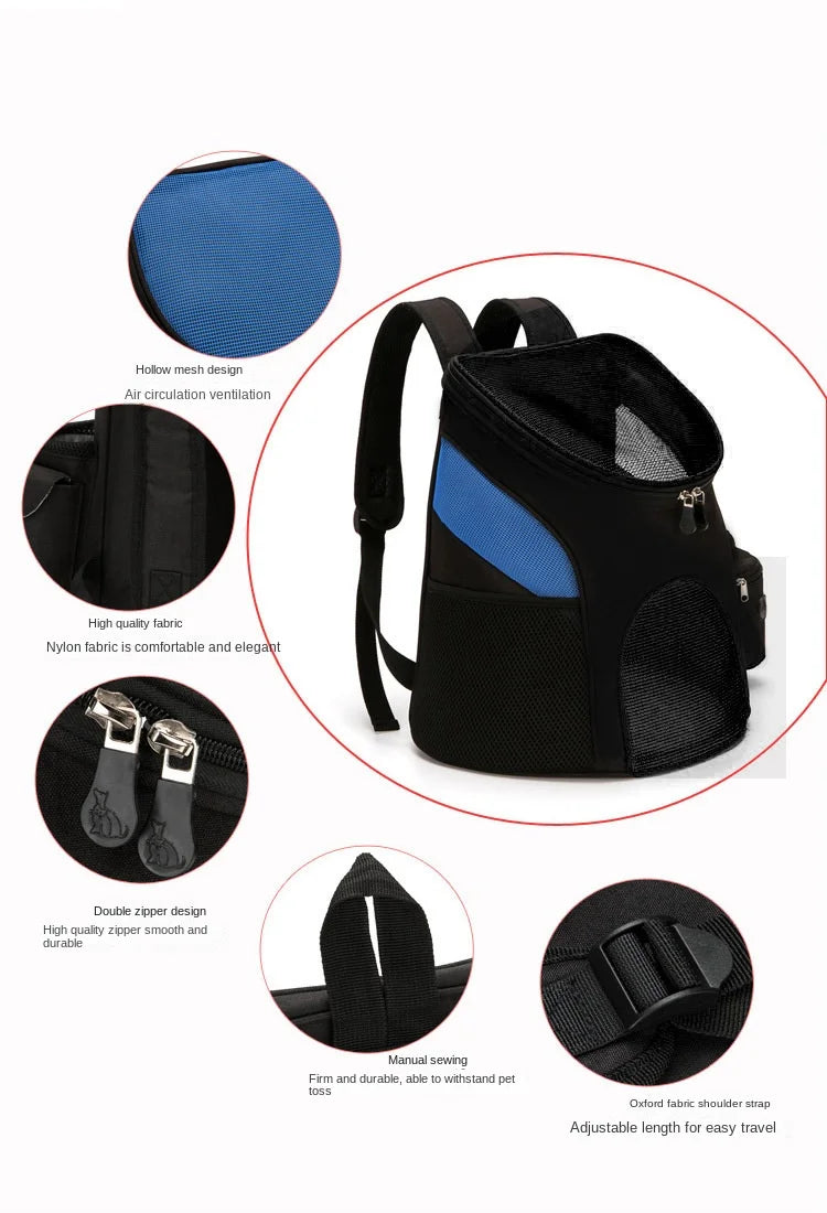 KOSTENLOSE VERSAND ::Tragbare Hundetasche aus Netzgewebe, atmungsaktiver Hunderucksack, faltbar, große Katzentragetasche, tragbarer Haustierträger für Reisen im Freien - Elite Pup Finds Store  Hunde Accessoires 