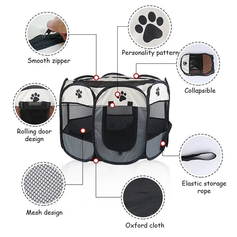KOSTELOSE VERSAND--Tragbarer, faltbarer Haustierzelt - Elite Pup Finds Store  Hunde Accessoires 