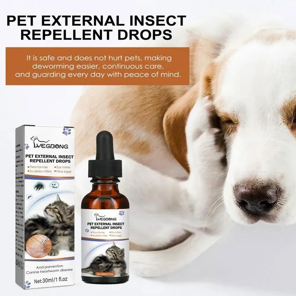 KOSTENLOSE VERSAND .--30ml Haustiere Hund Katze Anti Floh Tropfen Insektenentferner Spray Floh Zecken Konzentrat Formel Speziell Hunde Katzen Haustier Entfernen Anti Flöhe - Elite Pup Finds Store  Hunde Accessoires 