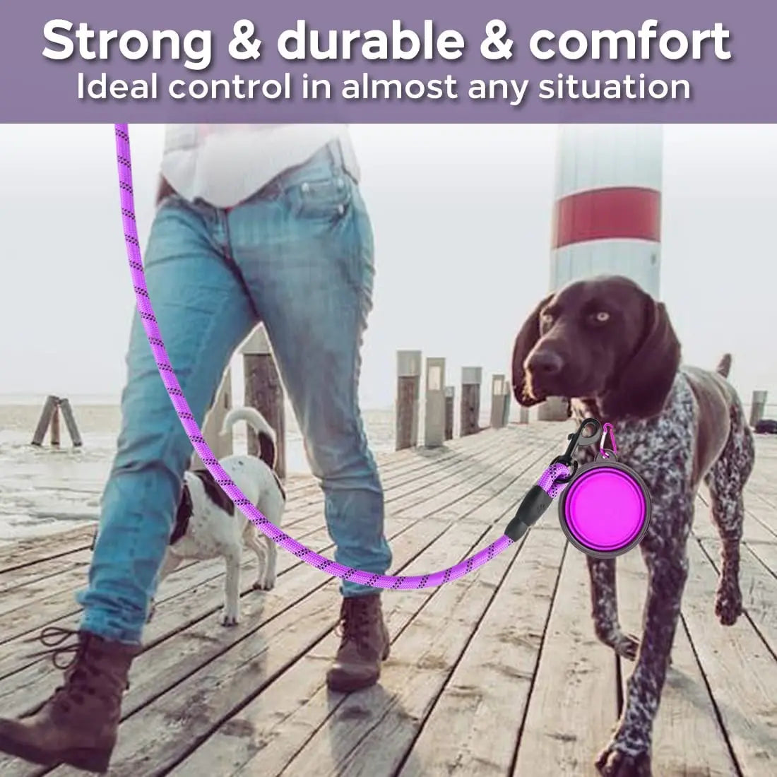 KOSTELOSE VERSAND---Starke Hundeleine, Reflektierende Leine für große kleine mittelgroße Hundeleine - Elite Pup Finds Store  Hunde Accessoires 